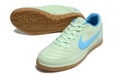 Nike Street Gato IC Low-Tops Football Shoes - Avocado/Blue/Brown