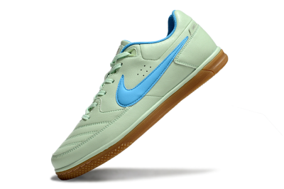 Nike Street Gato IC Low-Tops Football Shoes - Avocado/Blue/Brown