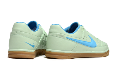 Nike Street Gato IC Low-Tops Football Shoes - Avocado/Blue/Brown