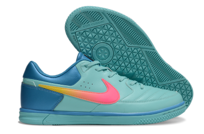 Nike Street Gato IC Low-Tops Football Shoes - Jade/Pink/Yellow/Blue