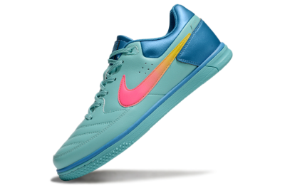 Nike Street Gato IC Low-Tops Football Shoes - Jade/Pink/Yellow/Blue