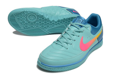 Nike Street Gato IC Low-Tops Football Shoes - Jade/Pink/Yellow/Blue