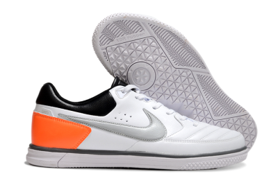 Nike Street Gato IC Low-Tops Football Shoes - White/Grey/Yellow/Black