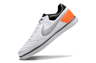 Nike Street Gato IC Low-Tops Football Shoes - White/Grey/Yellow/Black