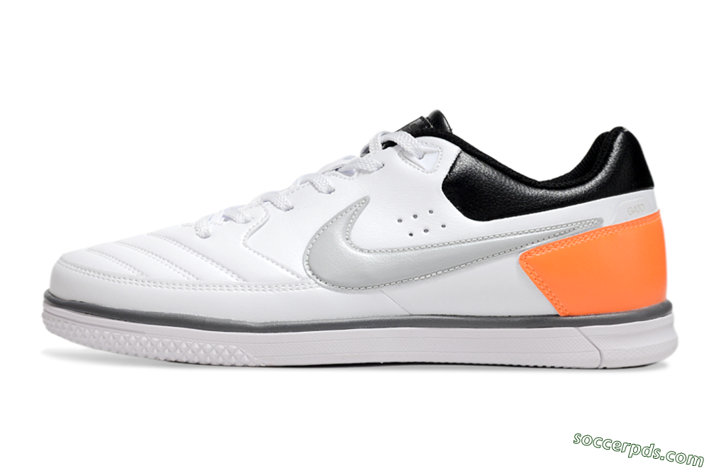 Nike Street Gato IC Low-Tops Football Shoes - White/Grey/Yellow/Black 2