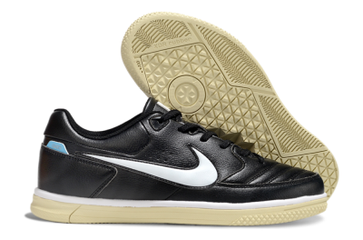 Nike Street Gato IC Low-Tops Football Shoes - Black/White/Beige