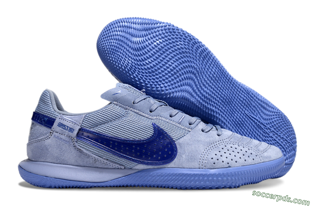 Nike Street Gato IC Low-Tops Football Shoes - Blue/Blue 1