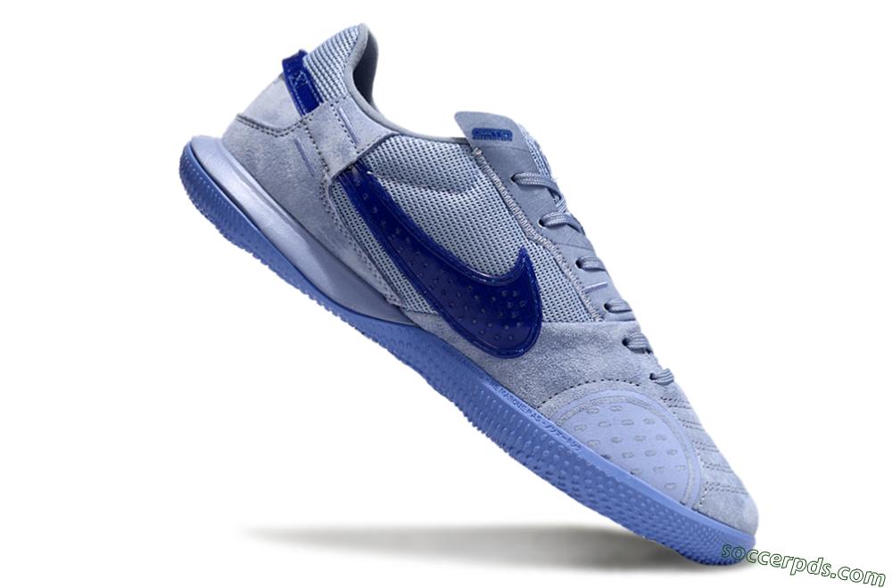 Nike Street Gato IC Low-Tops Football Shoes - Blue/Blue 4