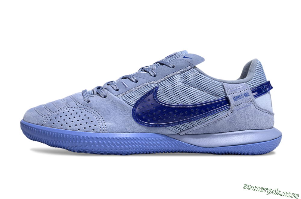 Nike Street Gato IC Low-Tops Football Shoes - Blue/Blue 2