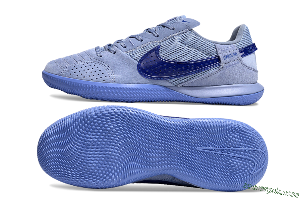 Nike Street Gato IC Low-Tops Football Shoes - Blue/Blue 0