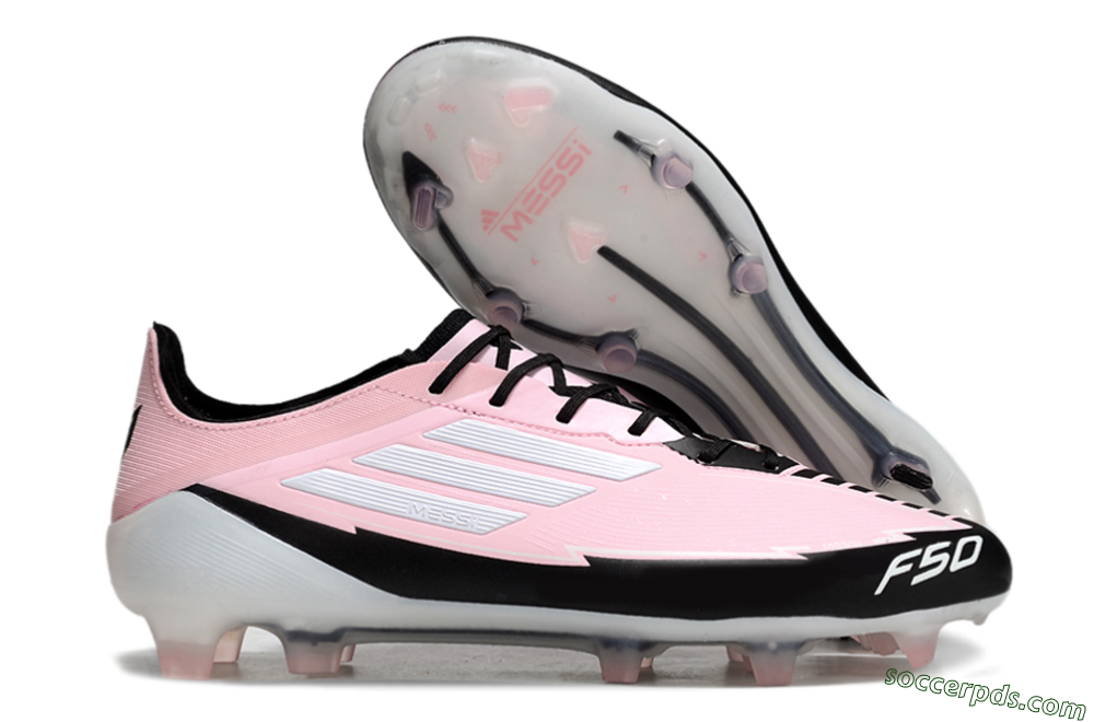 Adidas F50 Elite FG Low-Tops Football Boots - Pink/White/Black 1