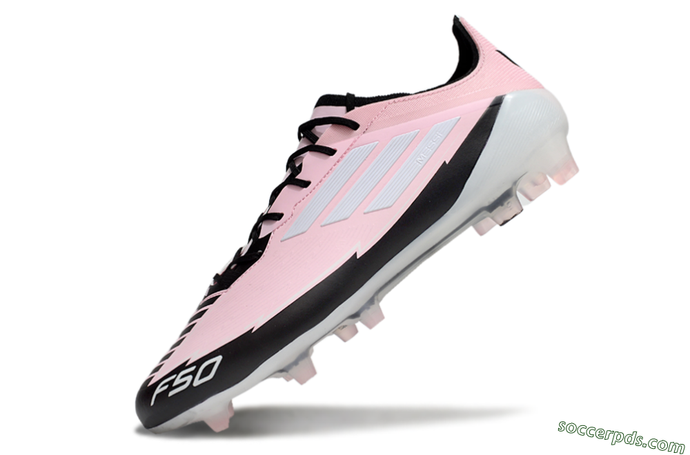 Adidas F50 Elite FG Low-Tops Football Boots - Pink/White/Black 5