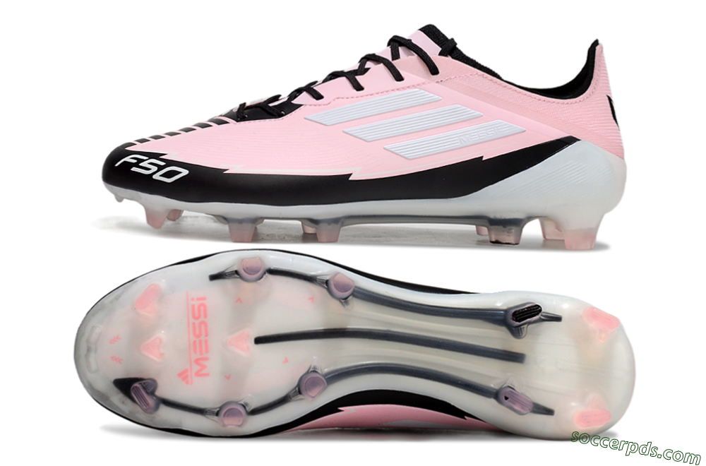 Adidas F50 Elite FG Low-Tops Football Boots - Pink/White/Black 0