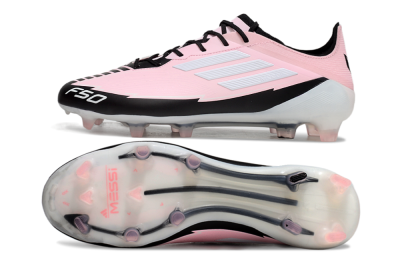 Adidas F50 Elite FG Low-Tops Football Boots - Pink/White/Black