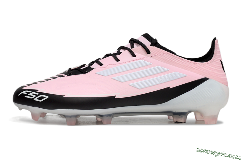 Adidas F50 Elite FG Low-Tops Football Boots - Pink/White/Black 2