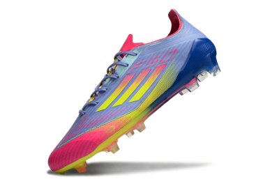 Adidas F50 Elite FG Low-Tops Football Boots - Blue/Pink/Yellow
