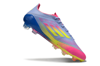 Adidas F50 Elite FG Low-Tops Football Boots - Blue/Pink/Yellow