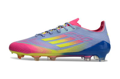 Adidas F50 Elite FG Low-Tops Football Boots - Blue/Pink/Yellow