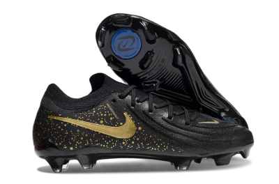 Nike Phantom Luna Elite NU FG Low-Tops Football Boots - Black/Gold/Blue