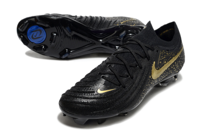 Nike Phantom Luna Elite NU FG Low-Tops Football Boots - Black/Gold/Blue