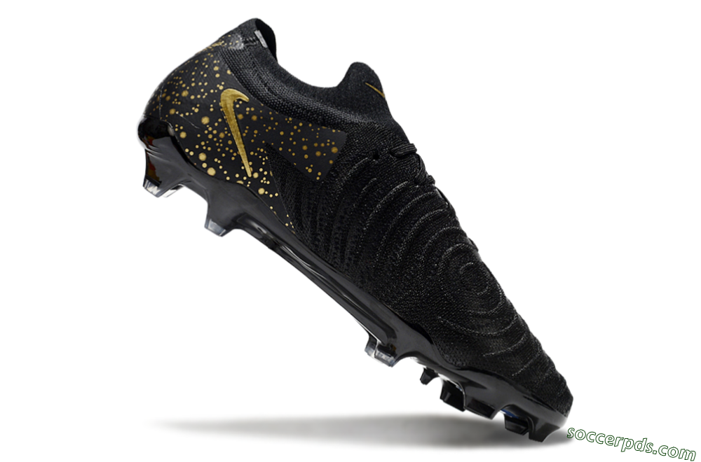 Nike Phantom Luna Elite NU FG Low-Tops Football Boots - Black/Gold/Blue 4