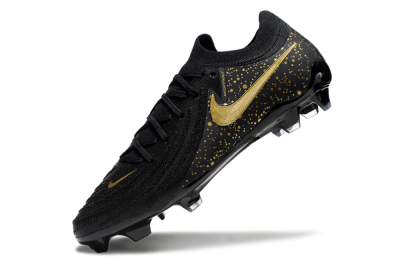 Nike Phantom Luna Elite NU FG Low-Tops Football Boots - Black/Gold/Blue