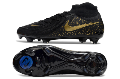 Nike Phantom Luna Elite NU FG High-Tops Football Boots - Black/Gold/Blue