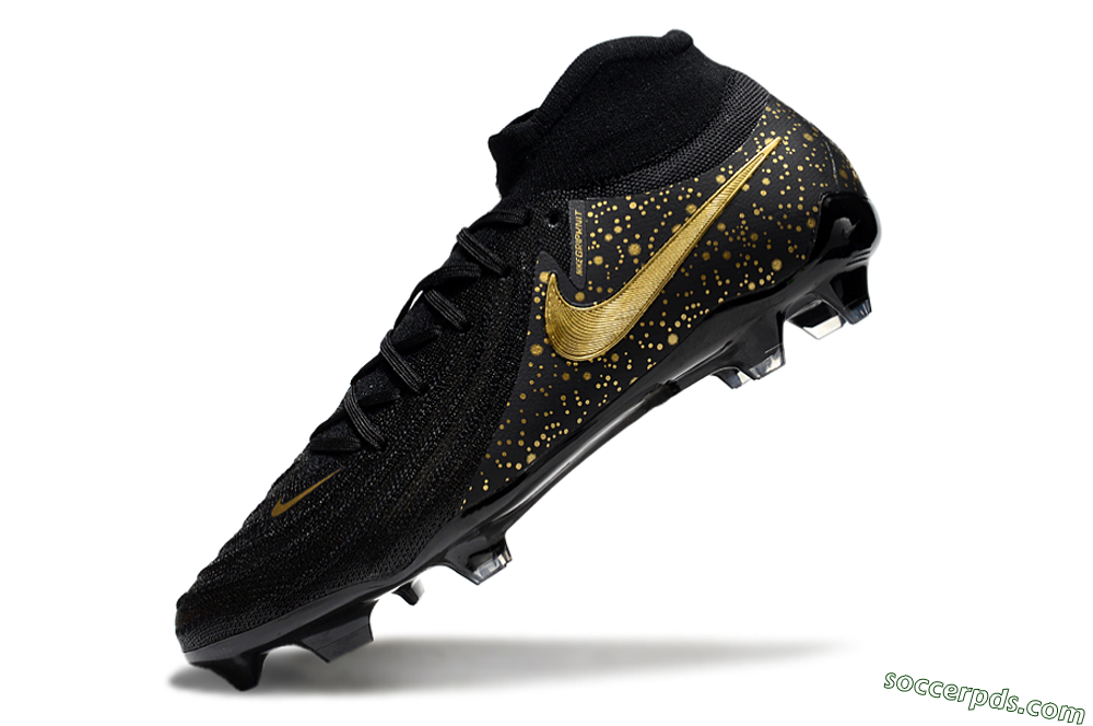 Nike Phantom Luna Elite NU FG High-Tops Football Boots - Black/Gold/Blue 5