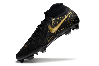 Nike Phantom Luna Elite NU FG High-Tops Football Boots - Black/Gold/Blue