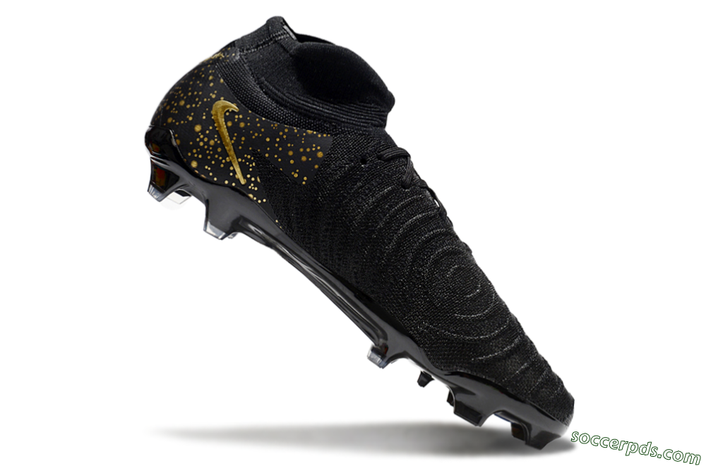 Nike Phantom Luna Elite NU FG High-Tops Football Boots - Black/Gold/Blue 4