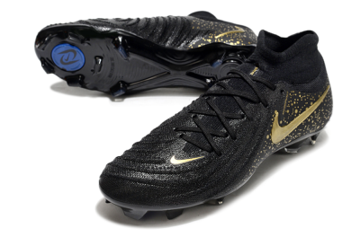 Nike Phantom Luna Elite NU FG High-Tops Football Boots - Black/Gold/Blue