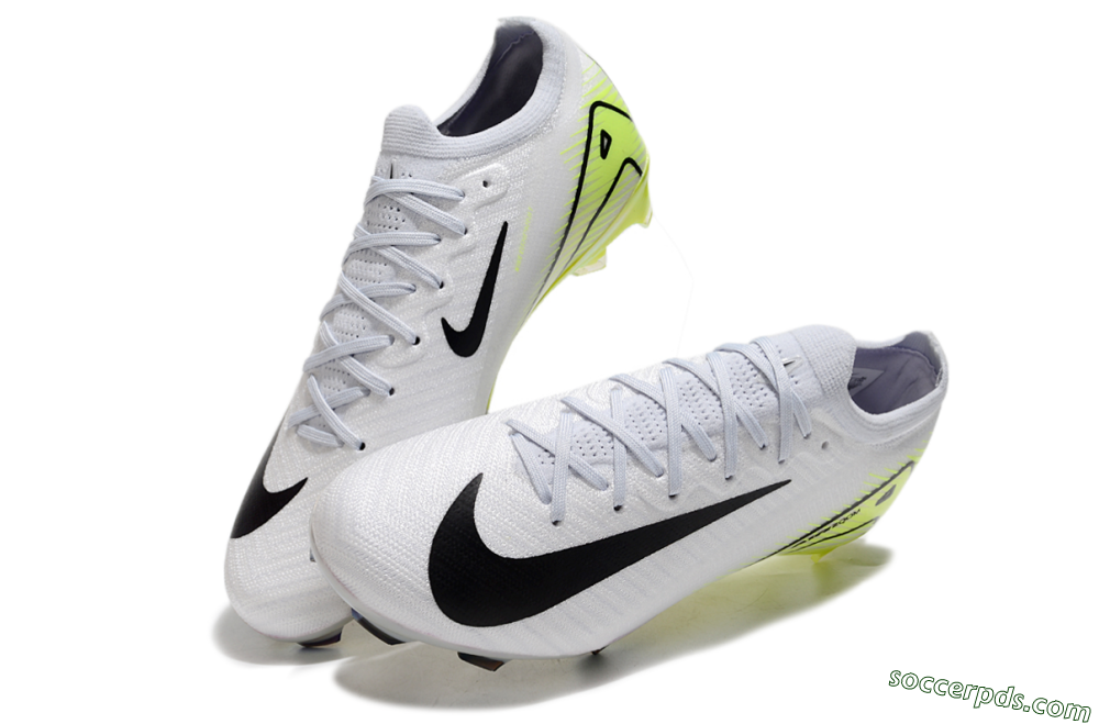 Nike Air Zoom Mercurial Vapor 16 Elite FG Low-Tops Football Boots - White/Black/Yellow 3