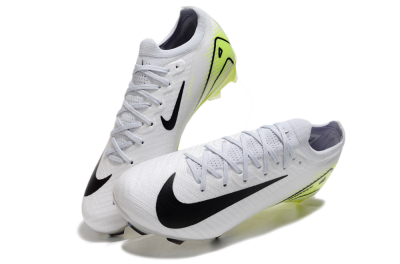 Nike Air Zoom Mercurial Vapor 16 Elite FG Low-Tops Football Boots - White/Black/Yellow