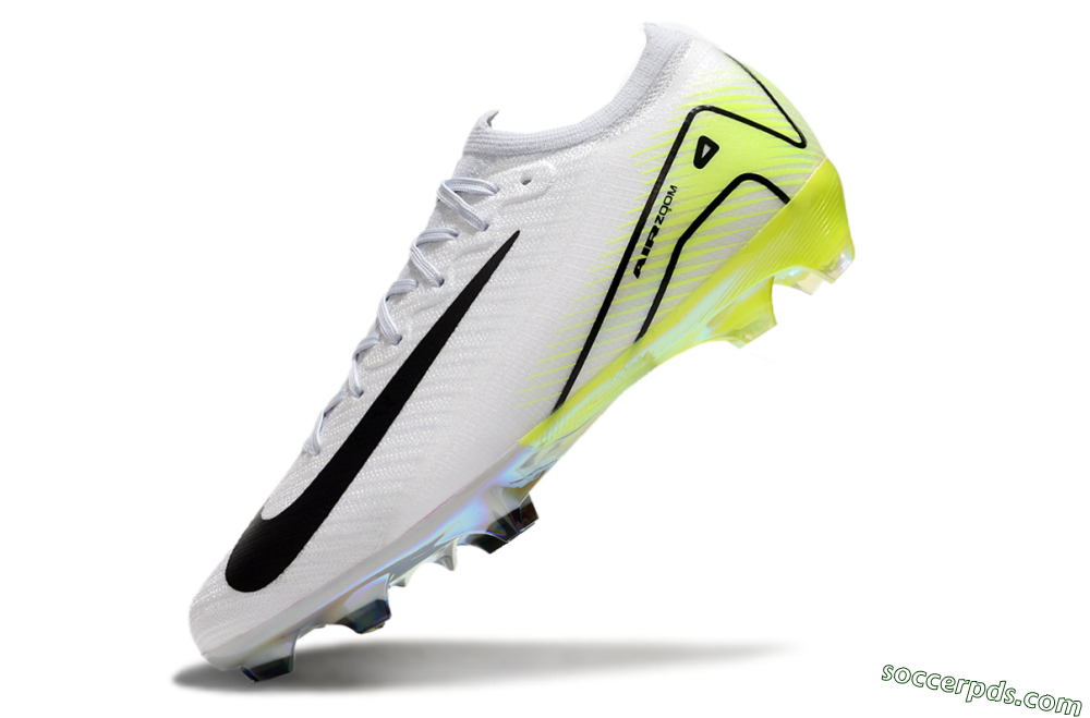 Nike Air Zoom Mercurial Vapor 16 Elite FG Low-Tops Football Boots - White/Black/Yellow 5