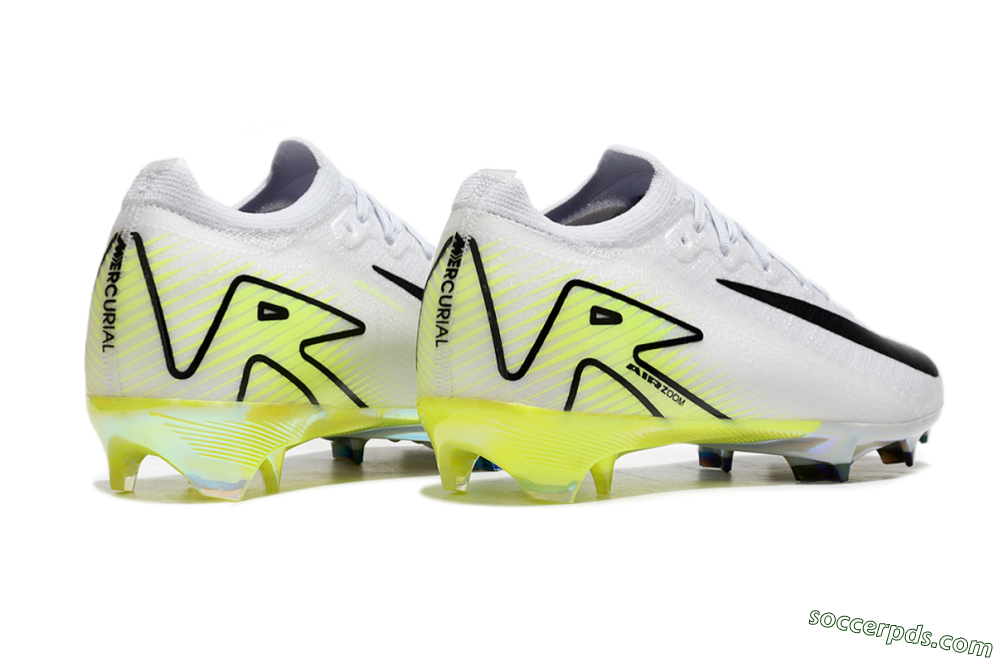 Nike Air Zoom Mercurial Vapor 16 Elite FG Low-Tops Football Boots - White/Black/Yellow 6