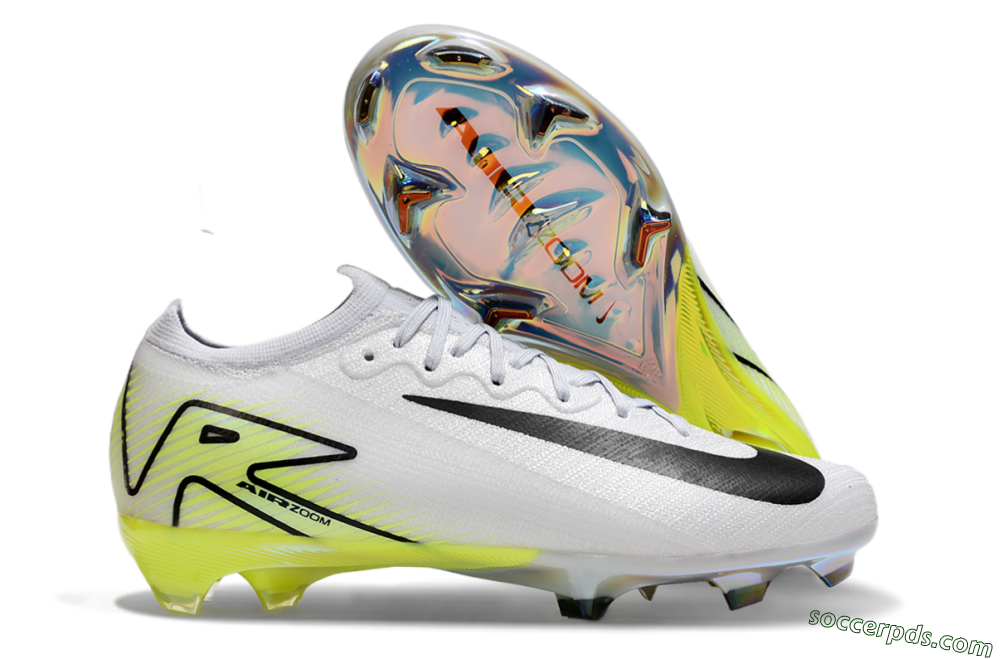 Nike Air Zoom Mercurial Vapor 16 Elite FG Low-Tops Football Boots - White/Black/Yellow 1