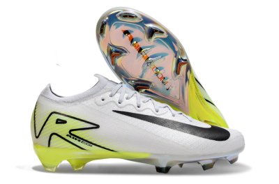 Nike Air Zoom Mercurial Vapor 16 Elite FG Low-Tops Football Boots - White/Black/Yellow