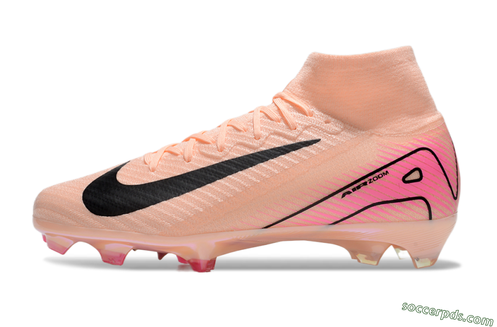 Nike Air Zoom Mercurial Superfly 10 Elite FG High-Tops Football Boots - Pink/Black 2