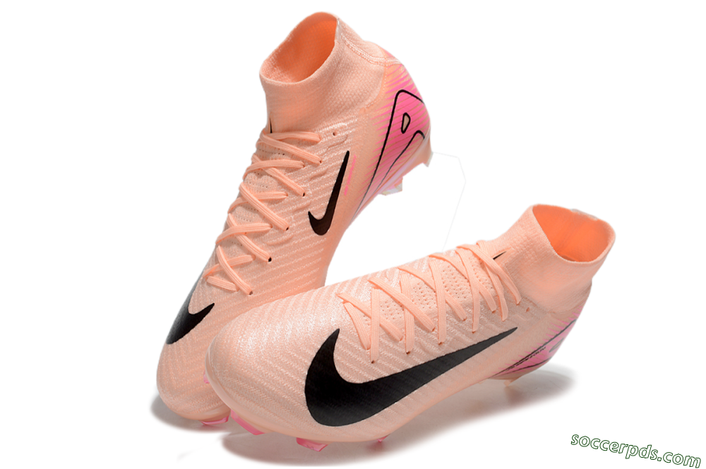 Nike Air Zoom Mercurial Superfly 10 Elite FG High-Tops Football Boots - Pink/Black 3