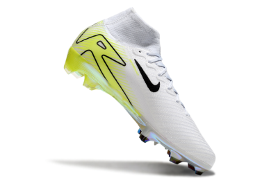 Nike Air Zoom Mercurial Superfly 10 Elite FG High-Tops Football Boots - White/Black/Yellow
