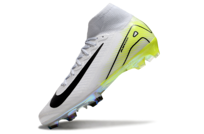 Nike Air Zoom Mercurial Superfly 10 Elite FG High-Tops Football Boots - White/Black/Yellow