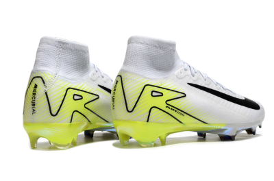 Nike Air Zoom Mercurial Superfly 10 Elite FG High-Tops Football Boots - White/Black/Yellow