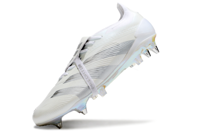 Adidas Predator Elite 25 Foldover Tongue SG Low-Tops Football Boots - Beige/Silver/White