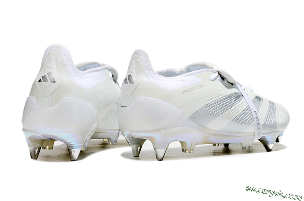 Adidas Predator Elite 25 Foldover Tongue SG Low-Tops Football Boots - Beige/Silver/White 6