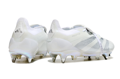 Adidas Predator Elite 25 Foldover Tongue SG Low-Tops Football Boots - Beige/Silver/White