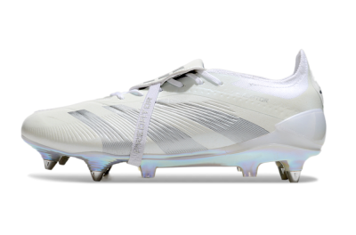 Adidas Predator Elite 25 Foldover Tongue SG Low-Tops Football Boots - Beige/Silver/White