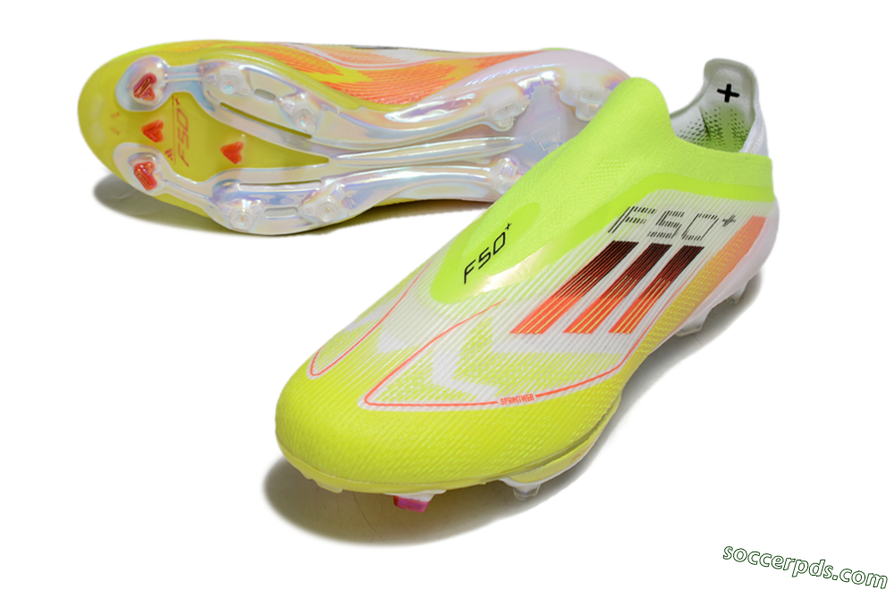 Adidas F50+ Elite Lightstrike Laceless FG Low-Tops Football Boots - Yellow/White/Black 3