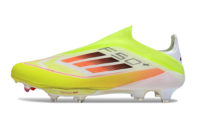 Adidas F50+ Elite Lightstrike Laceless FG Low-Tops Football Boots - Yellow/White/Black