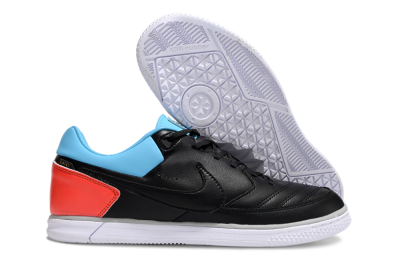 Nike Street Gato IC Low-Tops Football Shoes - Black/Blue/Red