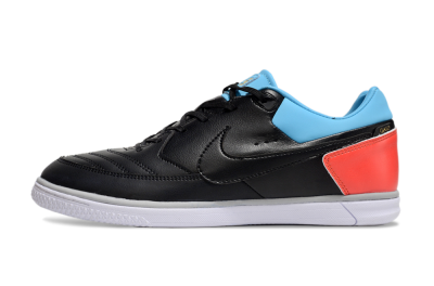 Nike Street Gato IC Low-Tops Football Shoes - Black/Blue/Red